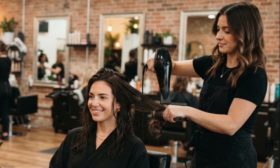 The Glamorist Unisex Salon - Advance Haircut + Hair Wash + Blow Dry Setting